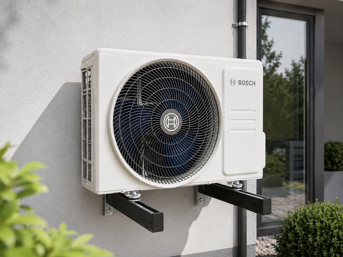 Nachtr&auml;glich montierte Klimaanlage an einem Bestandsgeb&auml;ude