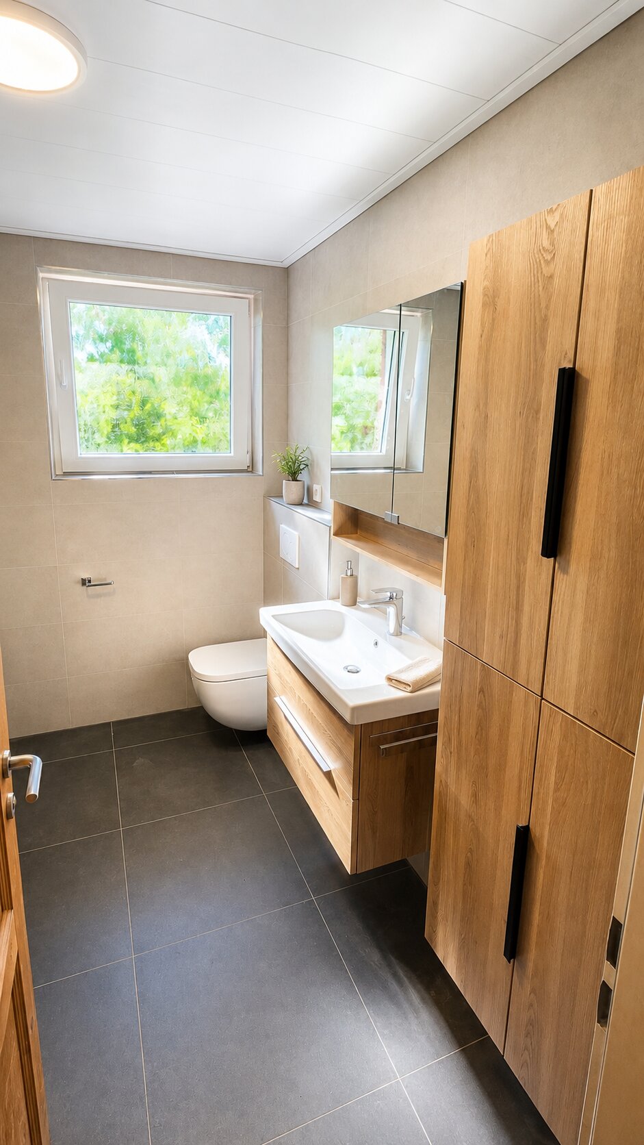 Fertiggestelltes Badezimmer